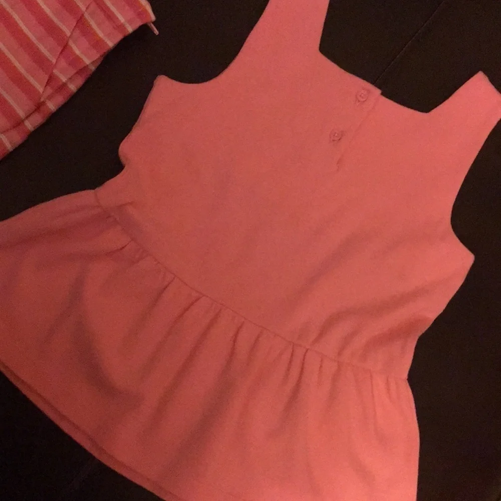 Janie and jack pink and white  SET size 7 NWT